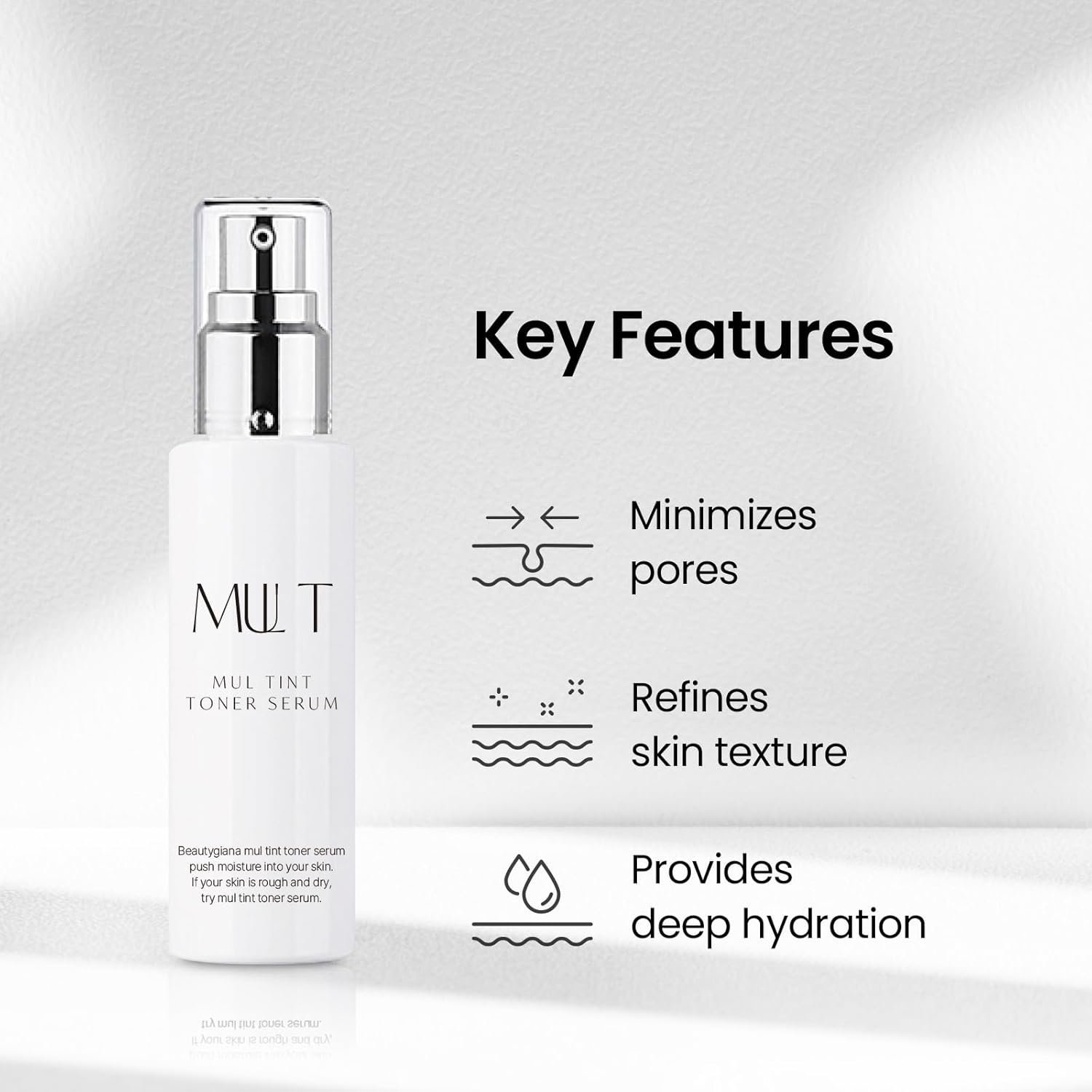 MUL Tint Toner SERUM, Hydrating Facial serum for Glow Skin, Wrapping Moisture, 2.7 fl.oz. - Image 3