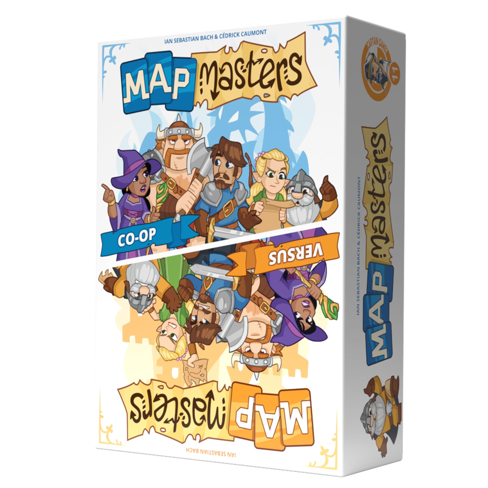 Gioco di carte Map Masters | Gioco di avventura e strategia competitivo o cooperativo per bambini e adulti, età 10+, 1-5 giocatori, 30-60 minuti