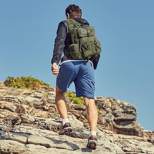 Miniatura 2 de G4Free - Mochila táctica grande para uso diario (EDC) con bandolera, mochila militar Molle, mochila de hombro con una sola correa para hombres  EDC,