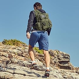 G4Free Large Tactical EDC Sling Bag Backpack, Military Molle Bag Single Strap Shoulder Backpack for Men (New Army Green)