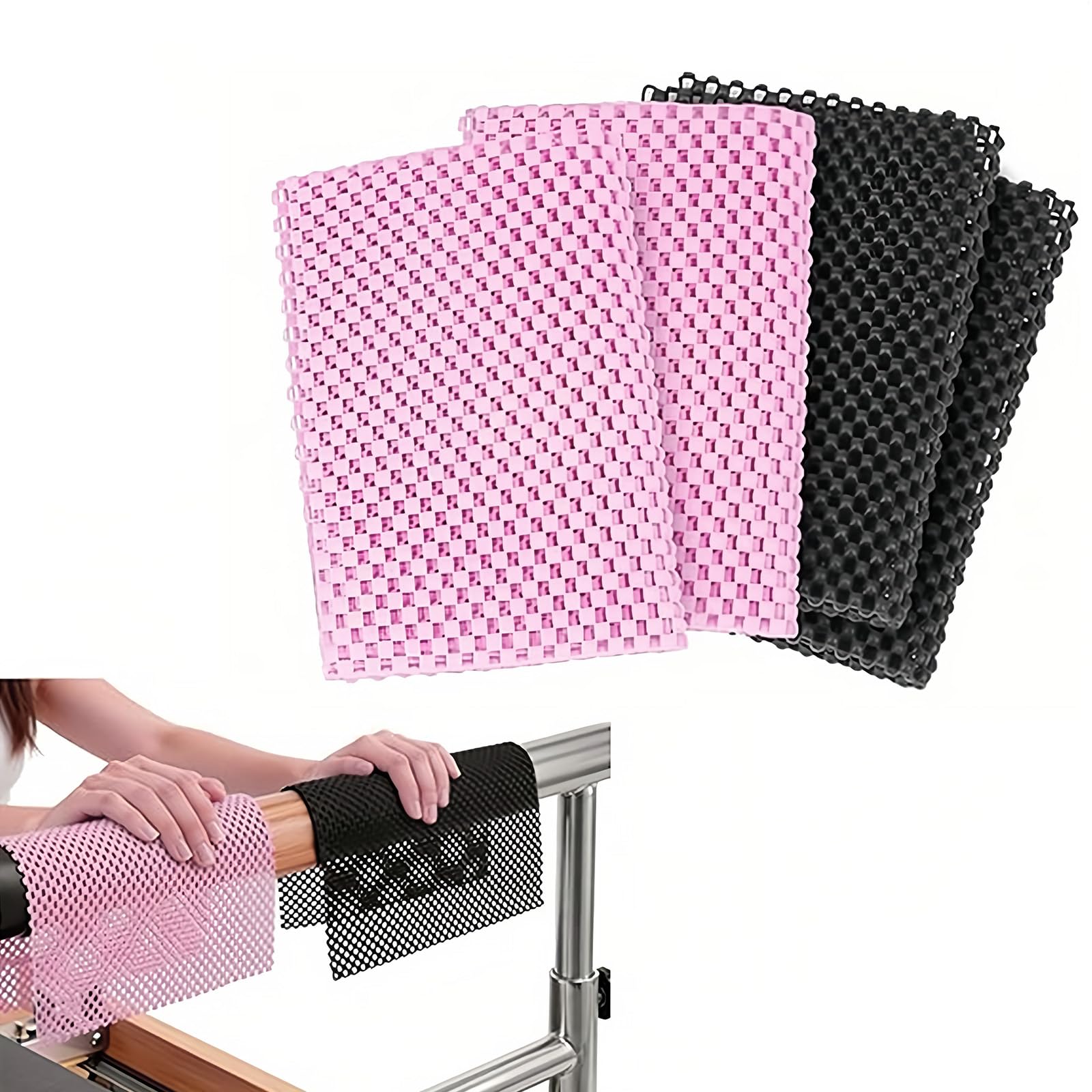 4 Pcs Pilates Non Slip Mat Grip Pads, Anti Slip Hand Workout Pads