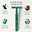 Double Edge Safety Razor, Single Blade Razors for Men and Women, Reusable Metal Razor with 10 Stainless Steel Double Edge Blades, Smooth and Close Wet Shaving, Plastic Free, Green