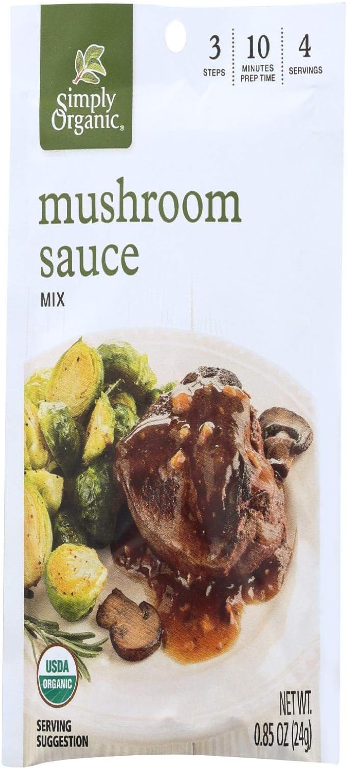 Simply Organic Organic Season Mix - Mushroom Sauce - 0.85 Ounces