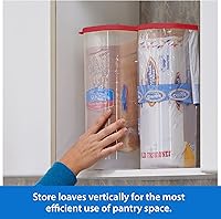 Vista 4 de Buddeez Bread Buddy Caja de Pan – Tapa Roja, Paquete de 2