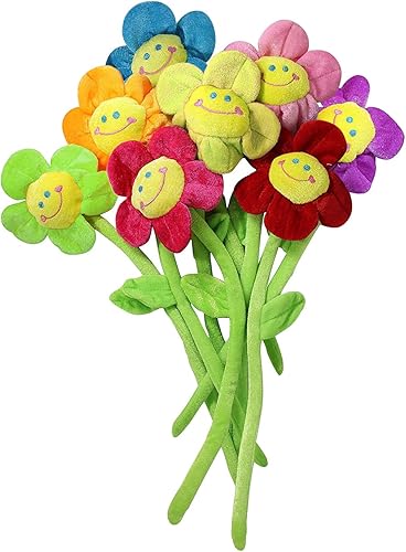 Hangnuo 8 alzapaños de felpa artificial con hebilla para cortina de flores flexibles, para cumpleaños, bodas, fiestas, ramo de margaritas de felpa disponible en Yaxa Peru