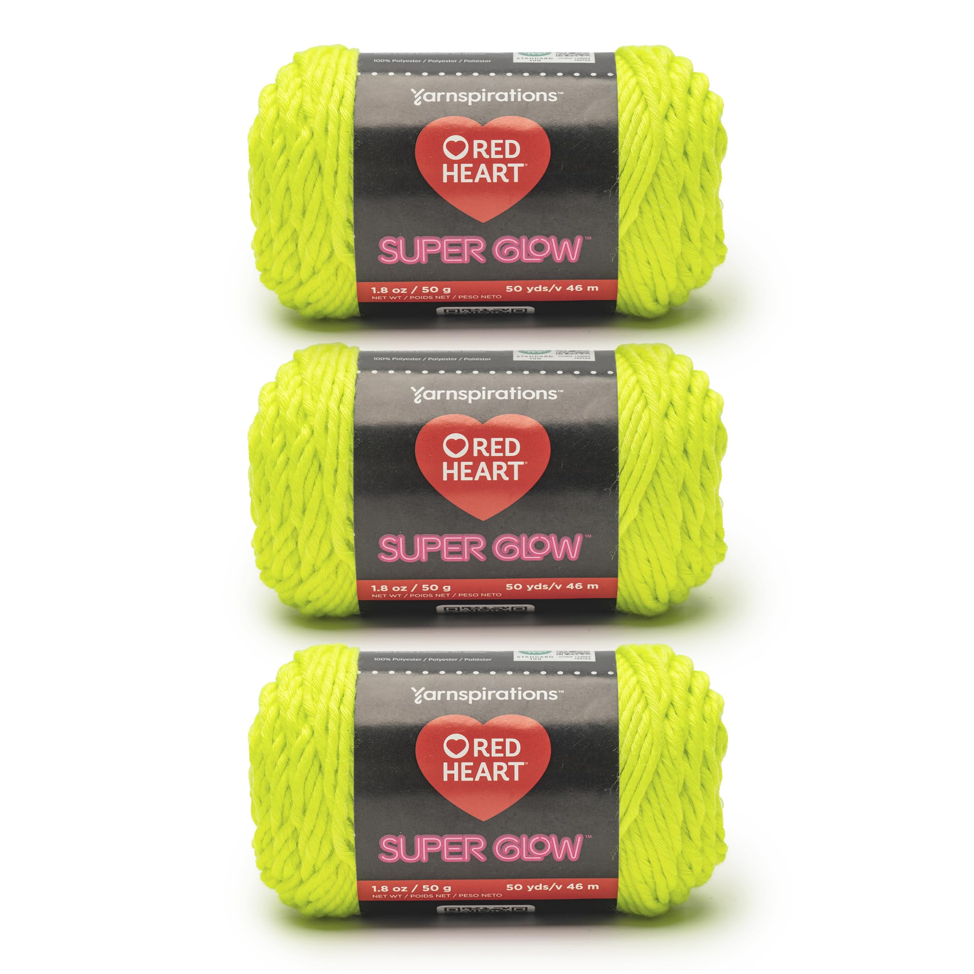 Red Heart Super Glow Aurora Yellow Yarn - towers | Mubboo