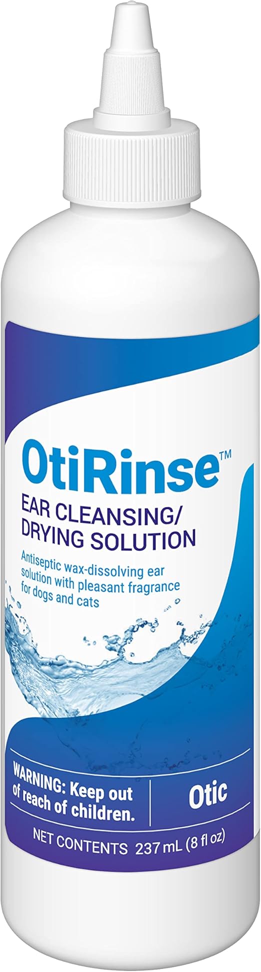 Bayer OtiRinse, Ear Cleansing/Drying Solution, for Dogs, Cats and