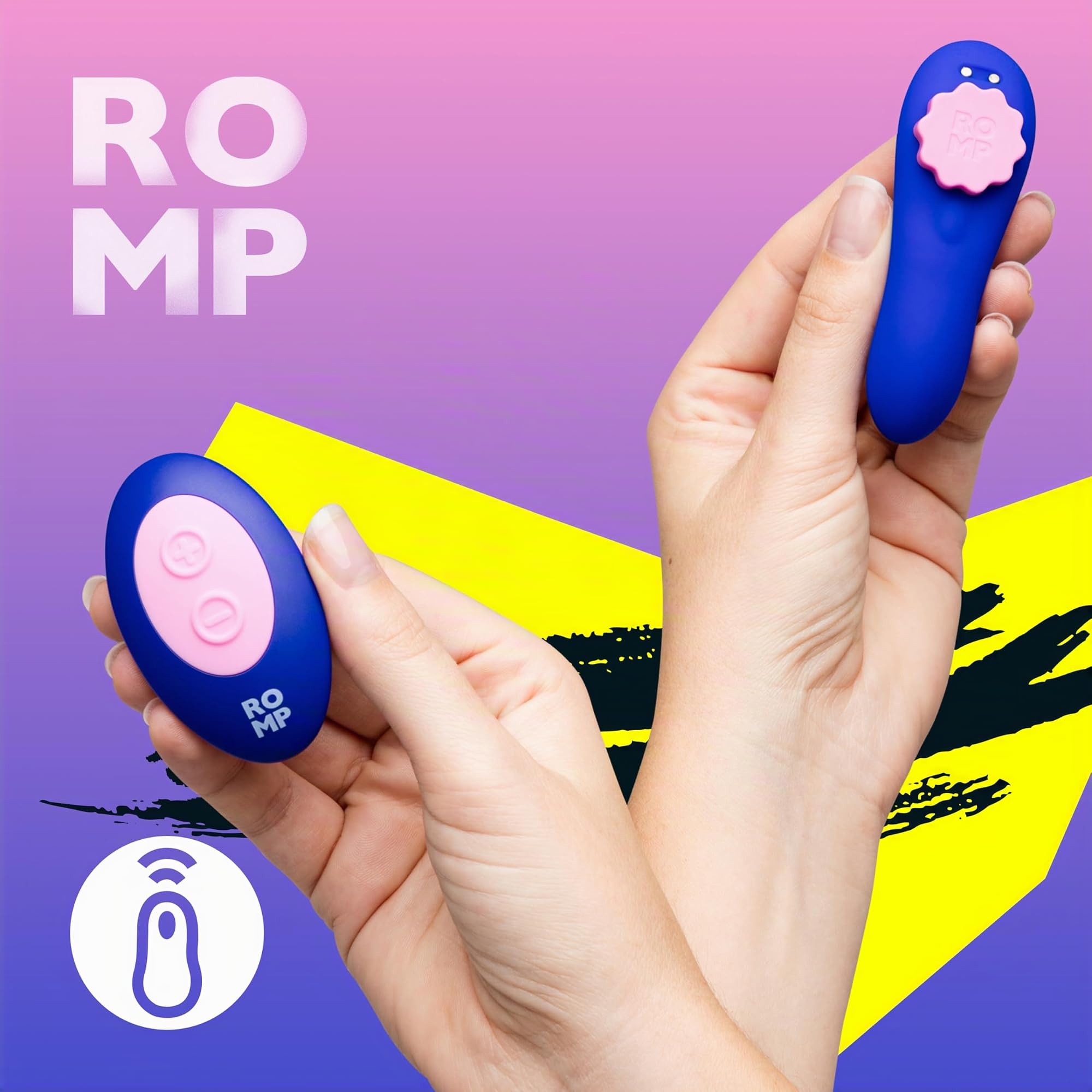 ROMP Party Vibrador de Braguitas Portátil para Mujeres | Juguete Sexual con Mando a Distancia para Parejas | Vibrador de Clítoris Discreto con 7 Niveles de Intensidad | Masajeador Personal para Adulto