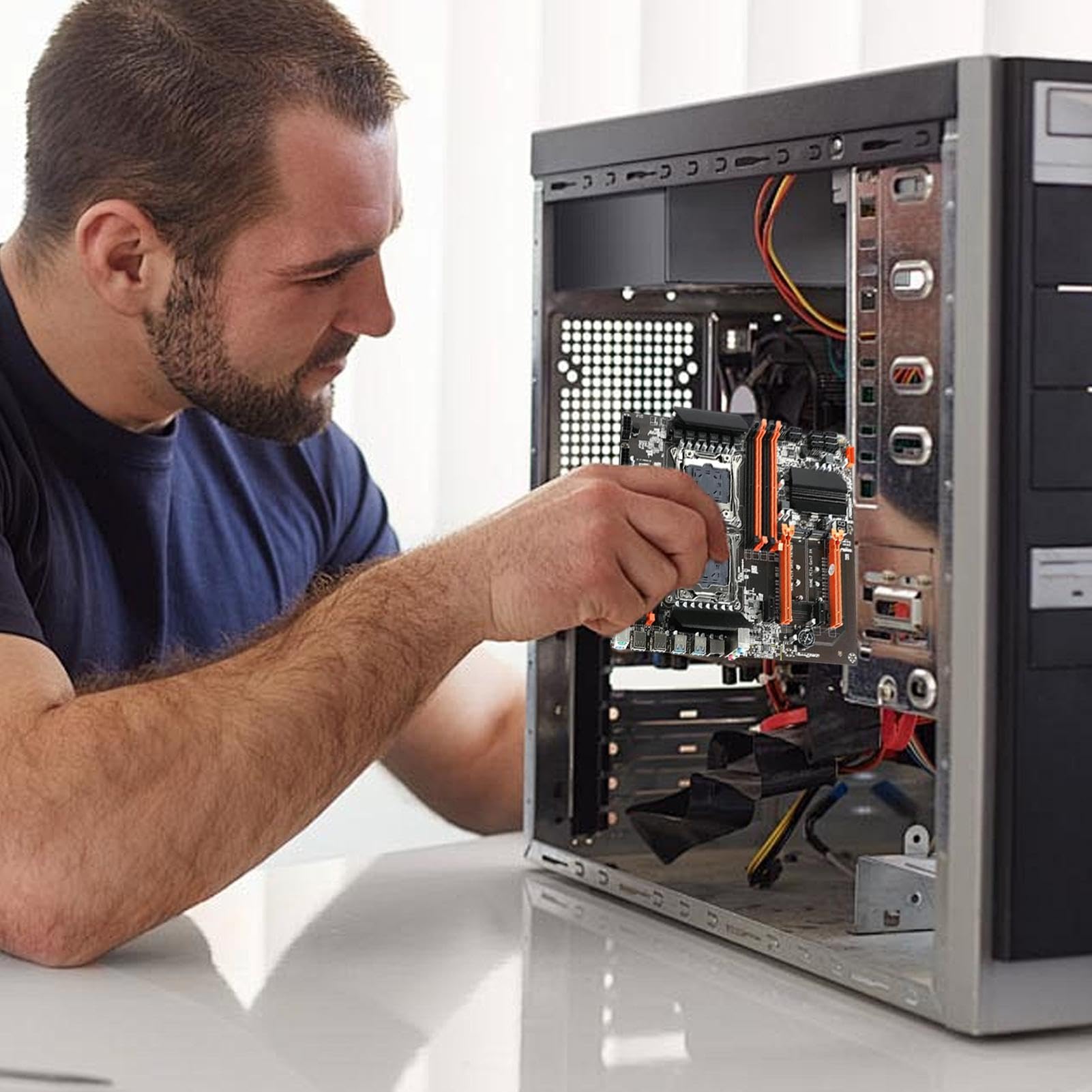 Scheda madre del computer, scheda madre di gioco per computer, X99 Canal Scheda madre PC 256GB CPU scheda madre - scheda madre USB 3.0 PC DDR4 per processori CPU | Scheda madre PC 256GB CPU scheda madre - scheda madre USB 3.0 PC DDR4 per processori CPU