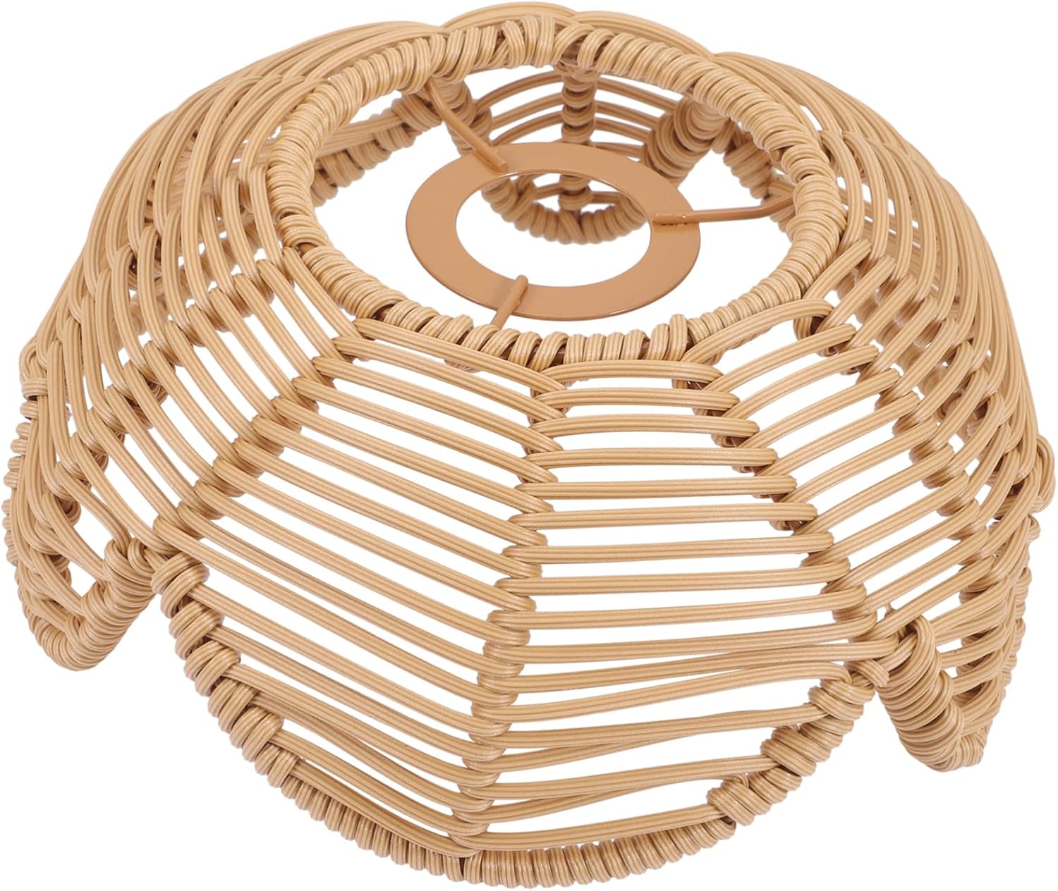 Angoily Wall 3pcs Lotus Lampshade Retro Lamp Shade Ceiling Light Imitation Rattan Pendant Light Vintage Light Bulbs s for Restaurant Floor Plastic Rattan