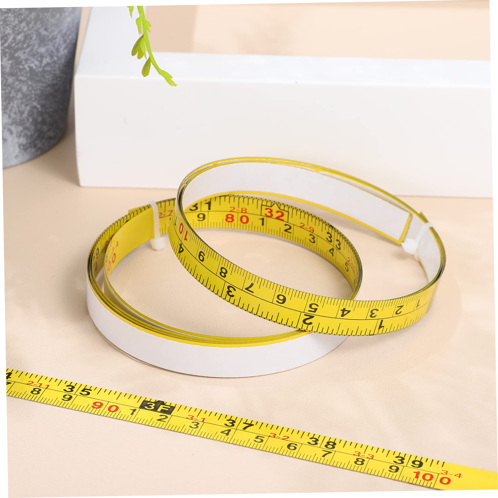 UPKOCH 4 Sets 12 Klebeband-maßband Für Tischkreissäge Lineal Aus Kohlenstoffstahl Mit Großen Markierungen Für Zimmerei Und Schneiderei 3 Stück * 4