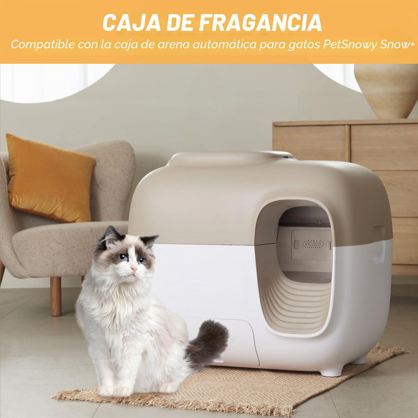 Caja de fragancia Robertet para PetSnowy Snow+ caja automática de arena para gatos, elimina los olores de la caja de arena