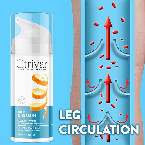 Miniatura 6 de NGL Citrivar Crema para Piernas - Tonificador calmante de menta con diosmina, escoba de carnicero, asescina, rutina, curcumina - 4.1 fl oz