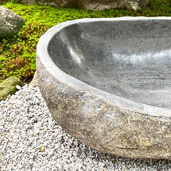 水鉢　石製品 古陶壷型水鉢かまはだ 13号 WK-90L 4975149240951