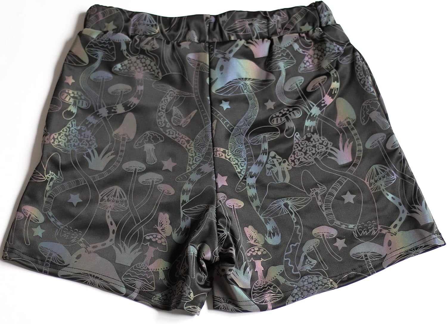 LZLRUN Rainbow Reflective Mushroom Shorts Pants Men Fluorescent Trousers Casual Night Jogger : Clothing, Shoes & Jewelry