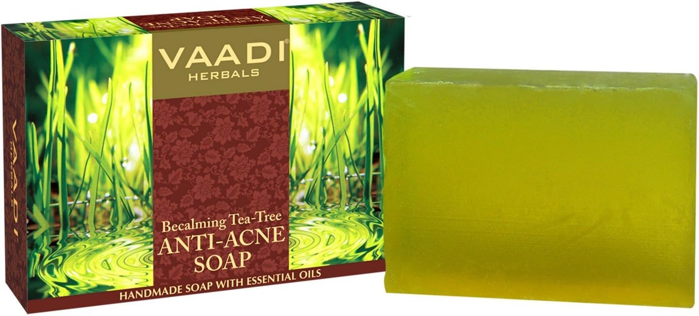 Vaadi Herbals Becalming Tea Tree Soap Anti Acne Therapy, 75g