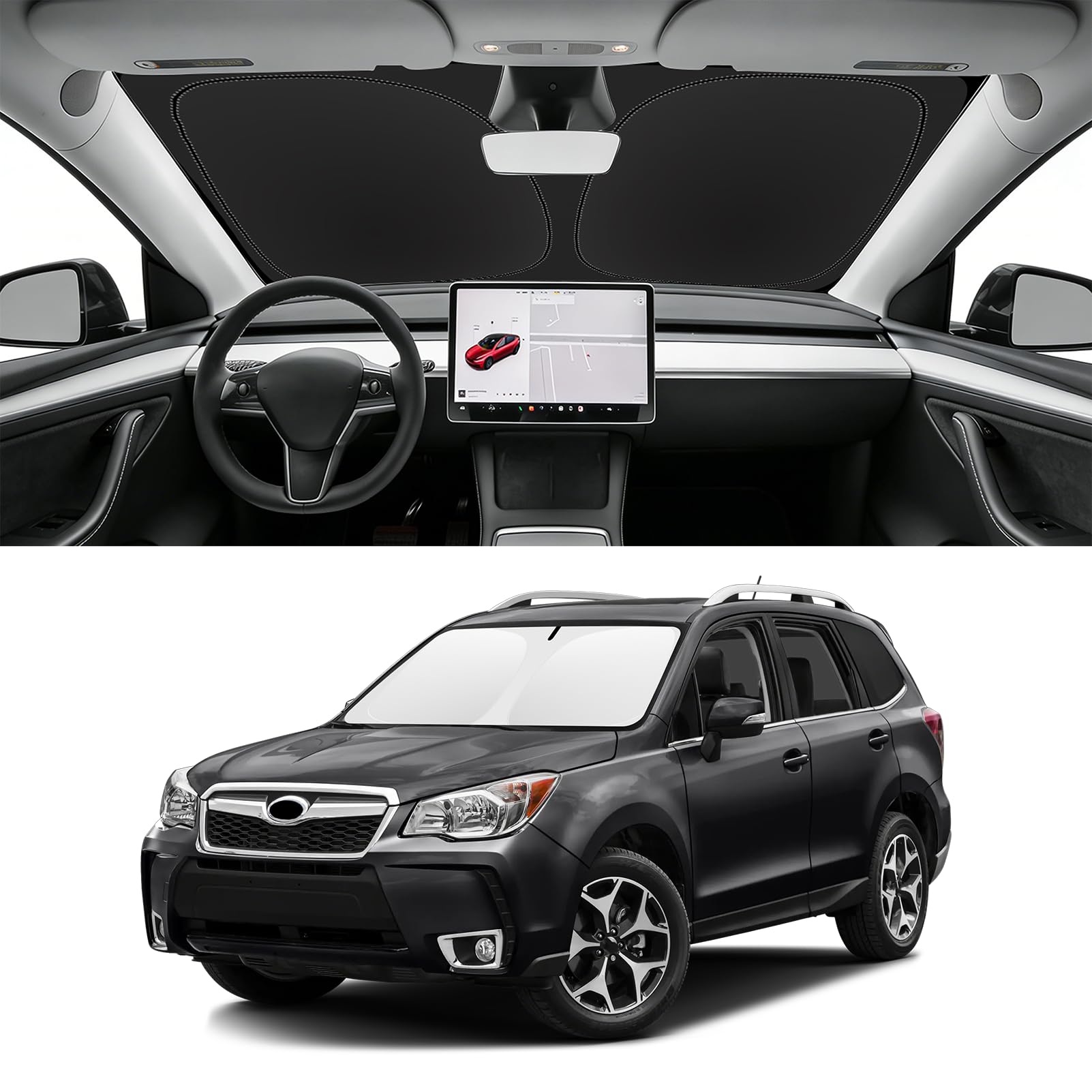 Custom Fit Windshield Sun Shade for Subaru Forester 2014-2018