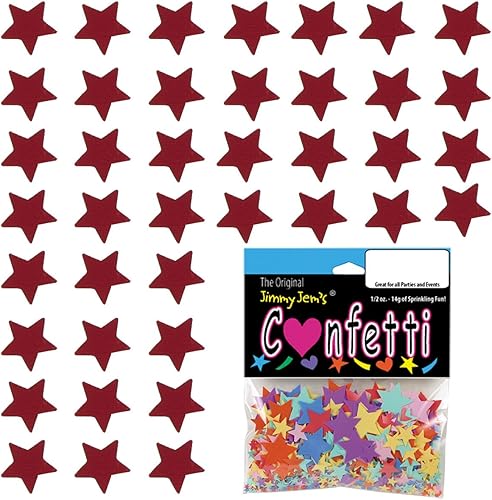 Miniatura 3 de Confetti Star 14" Rojo - Paquete al por menor #8517 QS0