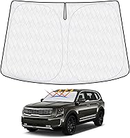 Vista 23 de Parasol que no se despega para Ford Maverick 2022 2023 2024 2025, accesorios plegables para ventana delantera de automóvil, parasol UPF 50+