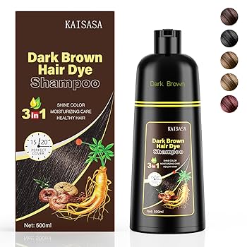 Amazon.com : KAISASA Dark Brown Hair Dye Shampoo 3 in 1
