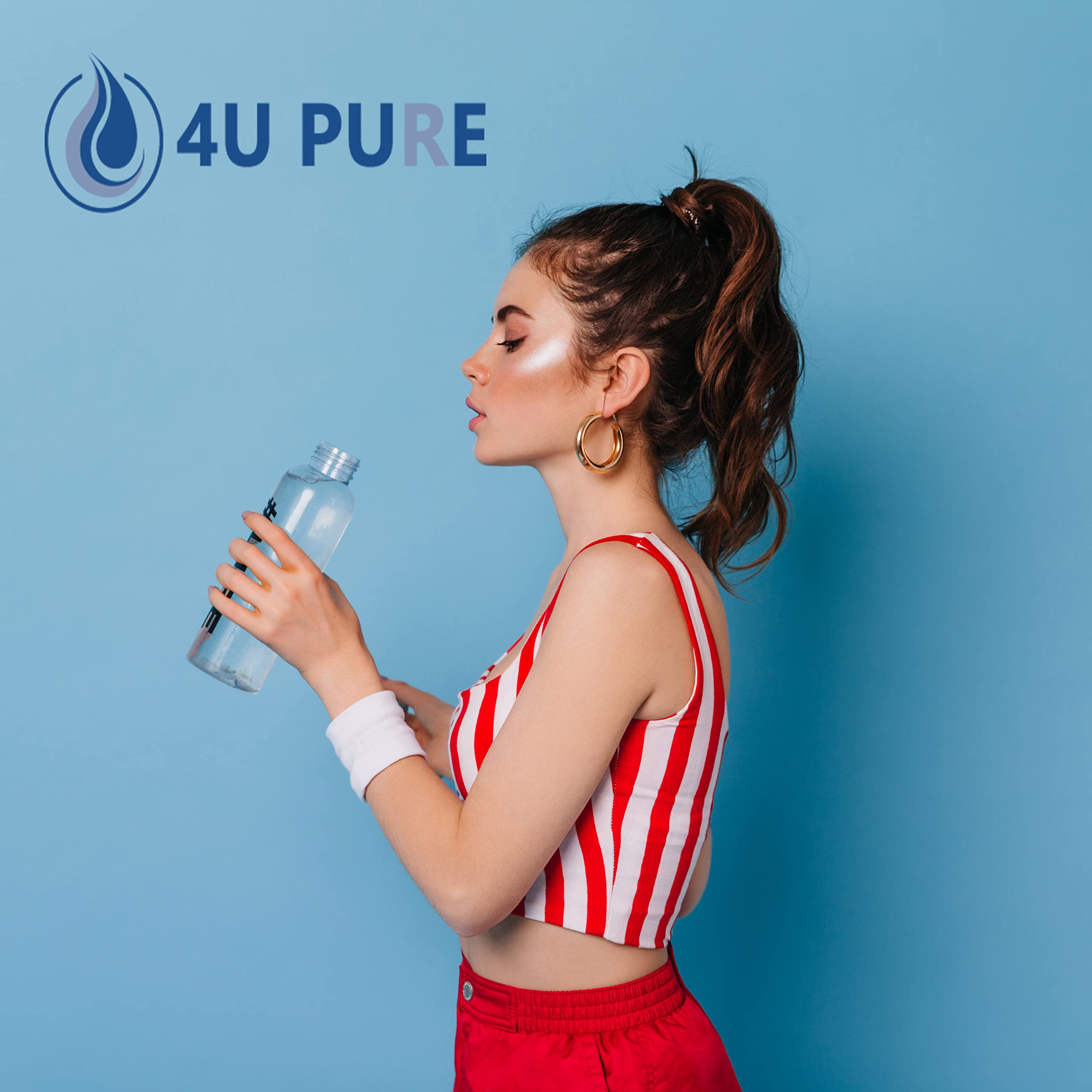 4U PURE Repuesto para filtro de refrigerador PTWFUO1 Pure Source Ultra II, Pure Source Ultra 2, WF02, 012505454226, 4562222, paquete de 2