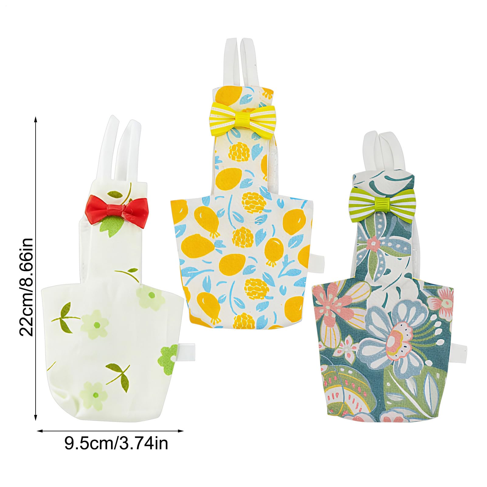 Windel für – Wiederverwendbare Windel 9,5 x 22 x 1 cm mit wasserdichtem Innenfutter, 3 Stück Tauben-Hosen für Urin | Begleitende Fringuelli Tauben Tauben Kakadus Conuri Pappag