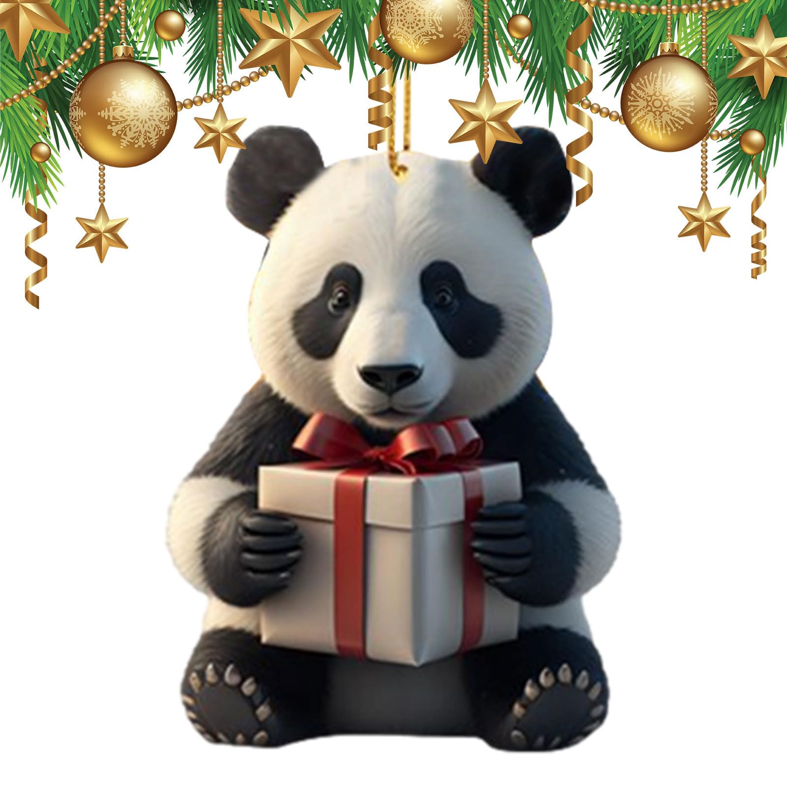 Amazon.co.jp: 動物のクリスマスツリーの飾り | クリスマスパンダ