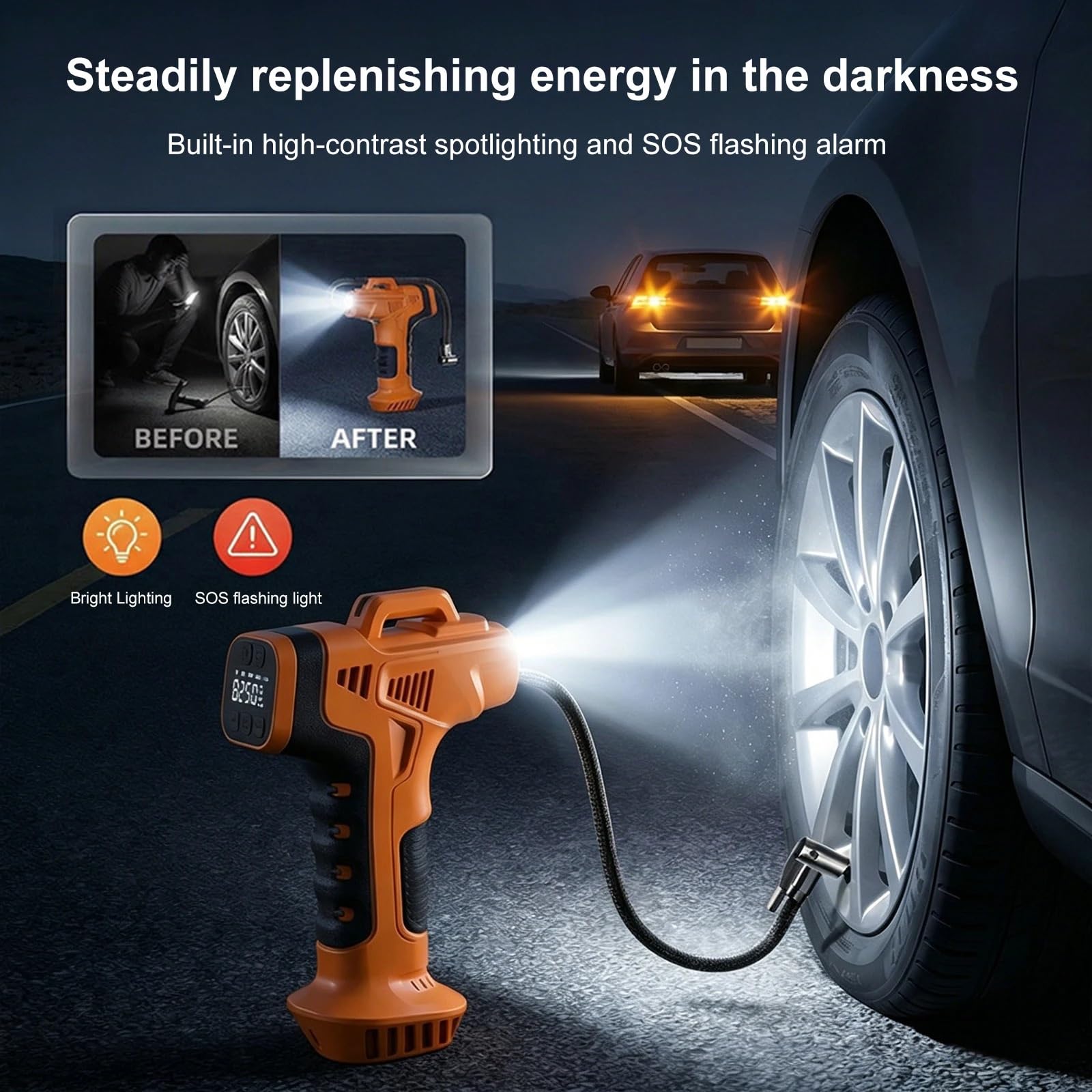 Compresseur Air Compresseur d'air de Voiture Gonfleur Electrique