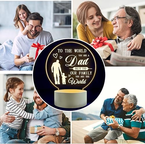 Miniatura 2 de I Love My Dad-Best Dad - Regalos de cumpleaños de hija, hijo, papá, regalos de cumpleaños, luz nocturna, decoración de habitación, regalos para papá