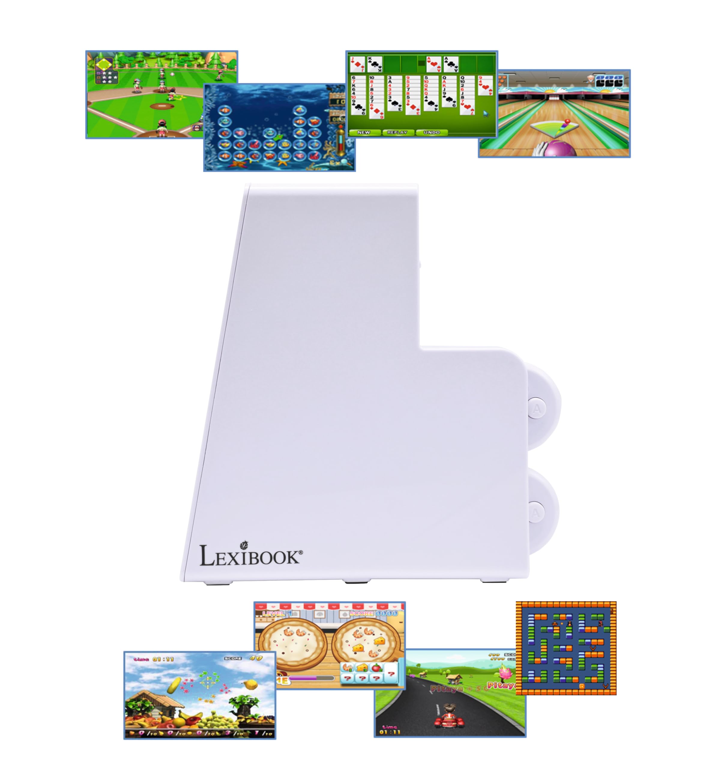 Lexibook Console con 2 Controller Wireless e 250 Giochi per TV JG7440 - Dettaglio