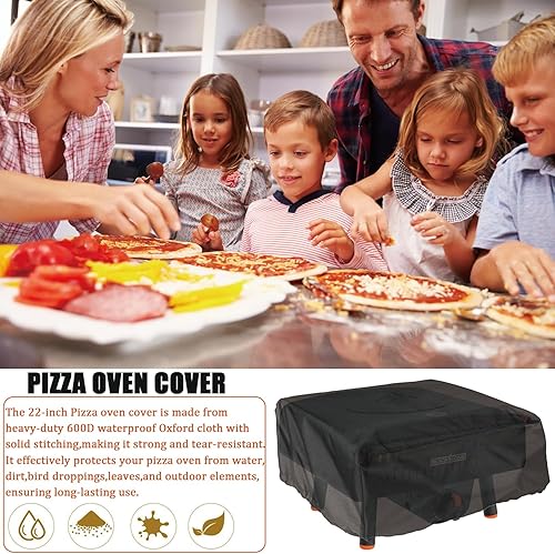 Miniatura 2 de Funda para horno de pizza Blackstone 2238 5967 Leggero para horno de pizza de mesa, resistente al agua 600D Oxford, accesorio portátil para parrilla