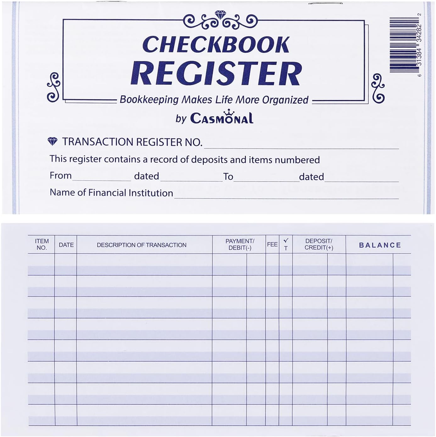 Checkbook Register, Made in The USA, Check Registers for