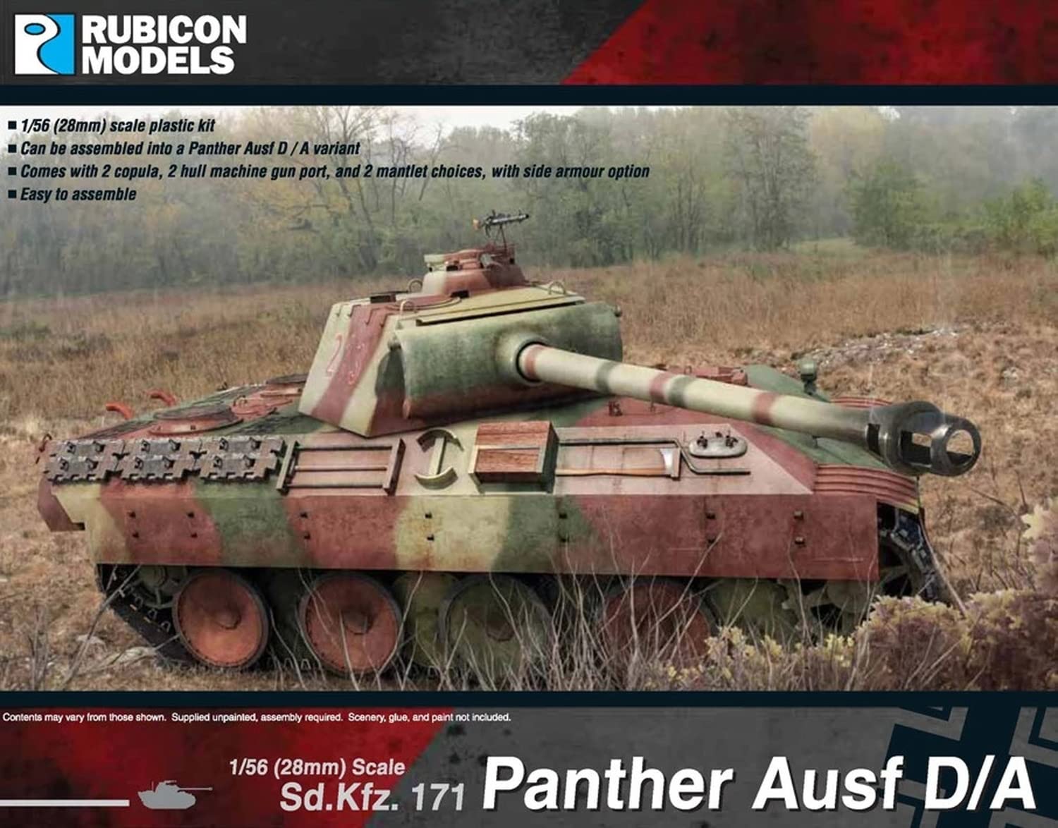 28mm Rubicon Models: Panther Ausf D and A
