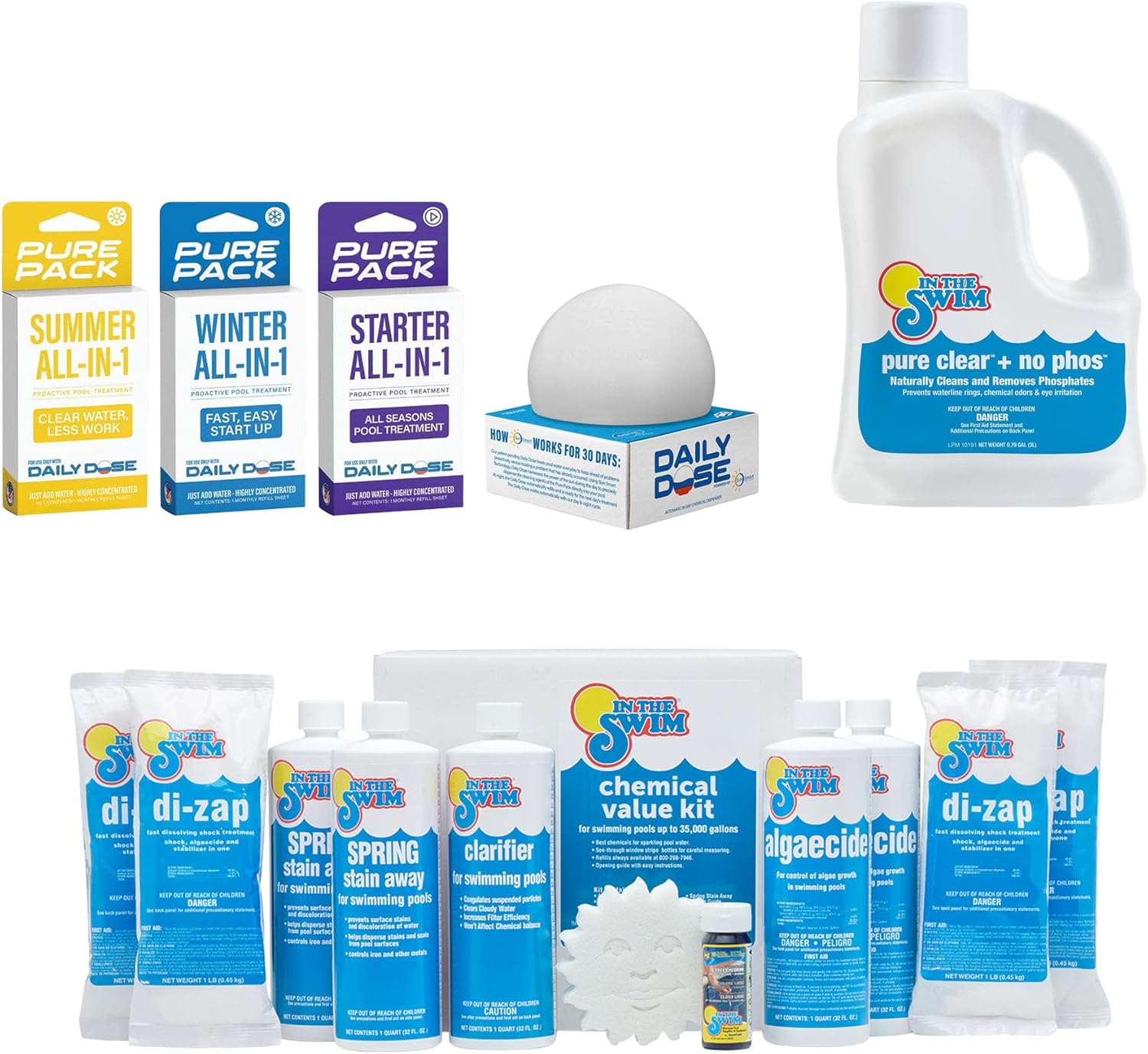 In The Swim Ultimate Chemical Value Kit and 100 Days of Summer Bundle