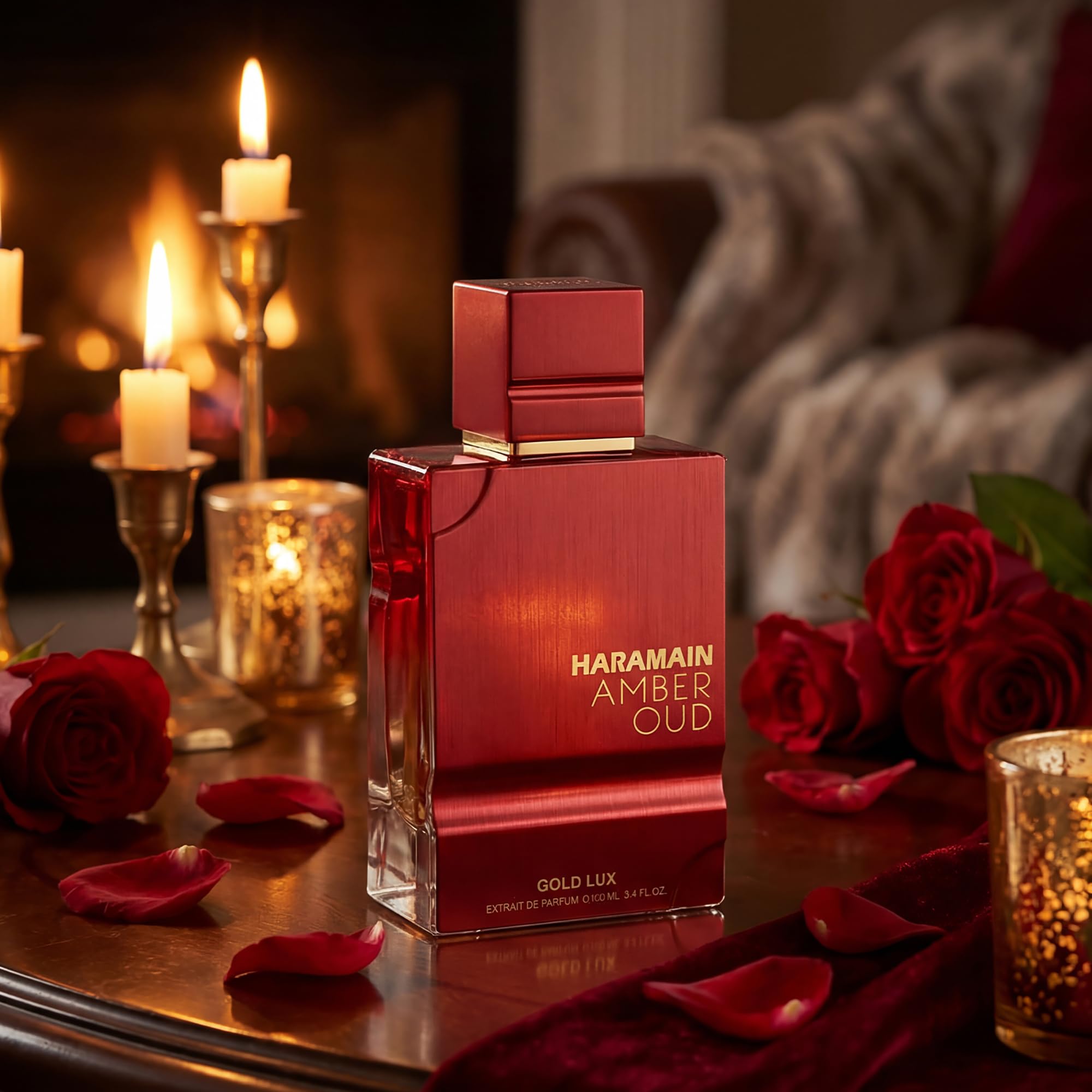 Al Haramain Amber Oud Gold Lux Eau de Parfum, 3.4 oz