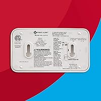 Vista 7 de First Alert - Detector de monóxido de carbono CO710 con batería de 10 años y pantalla digital de temperatura, color blanco