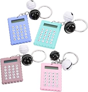 Ciieeo 4 Pçs Computador Pequena Calculadora Portátil Mini Biscoitos Computador Tote Dígitos Calculadora Eletrônica Calculadoras Para Calculadora Básica Calculadora De Chaveiro De