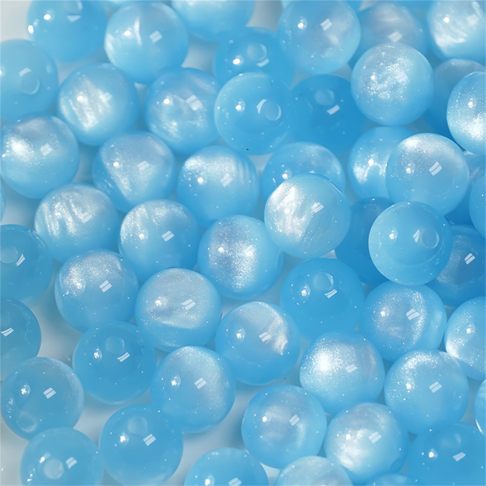 Lerpwige Round Craft Beads Resin For Creative Glass Craft For Jewelry