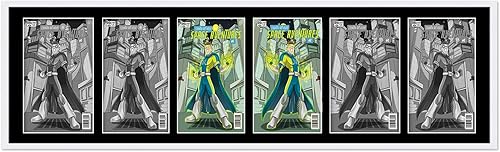 Miniatura 92 de Marco de cómic negro mate Para cómics publicados entre 1986 y el día actual (marco de madera maciza de cómic de la Edad Dorada), hecho