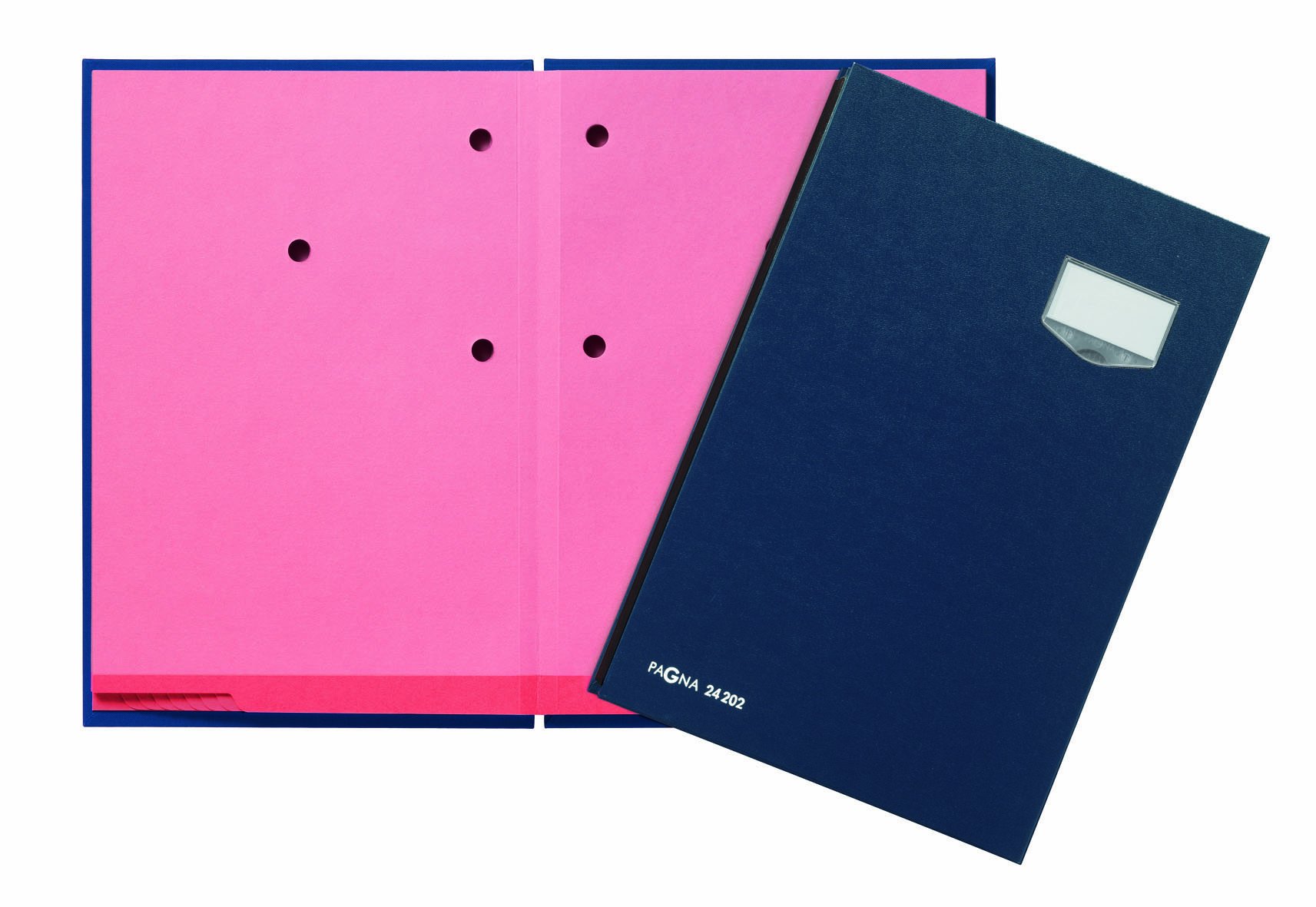 Pagna 24202-02 Folder with 20 Dividers with ECO Cover Pink Blotting Paper Blue