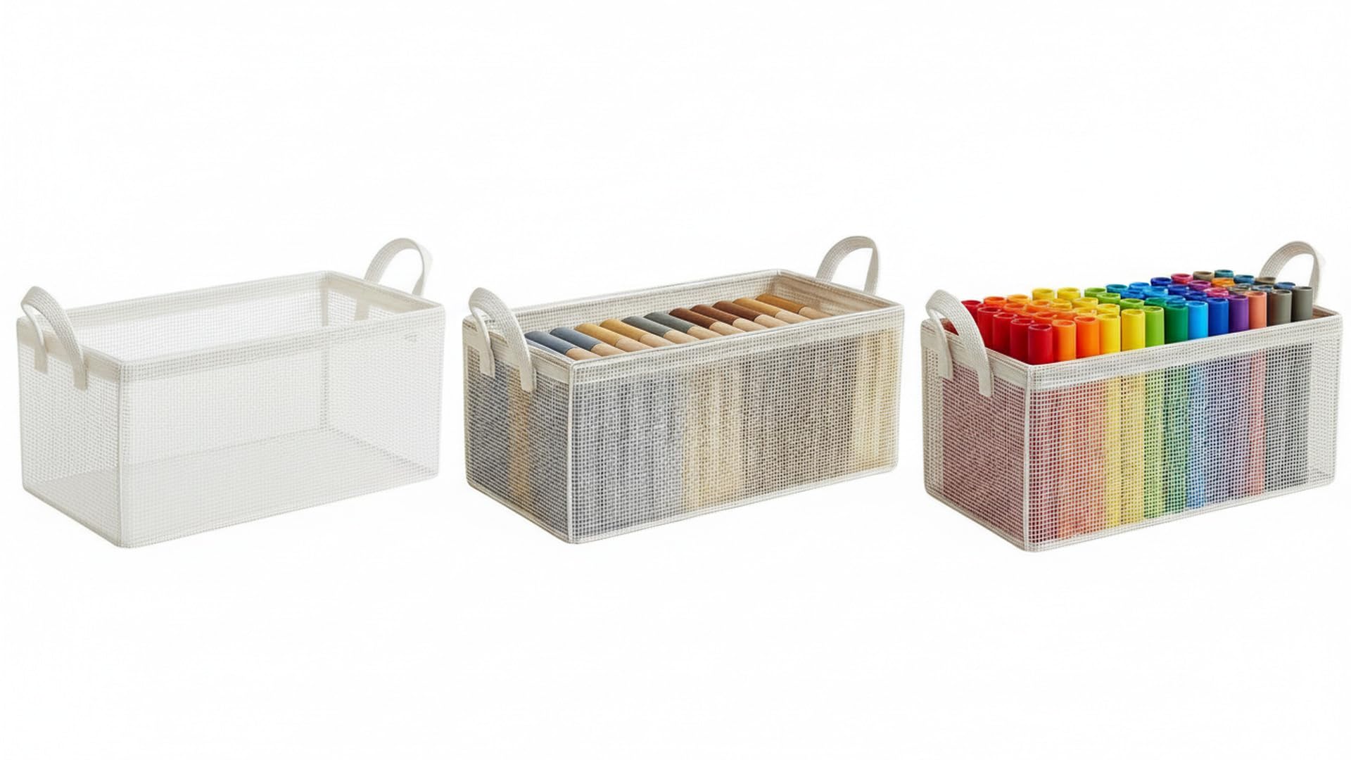 Awestuffs Organizador de almacenamiento de PVC para armario, organizador de cajones, almacenamiento de ropa, para jeans, pantalones, camisetas, juguetes, libros, estantes, paquete de 3 (almacenamiento