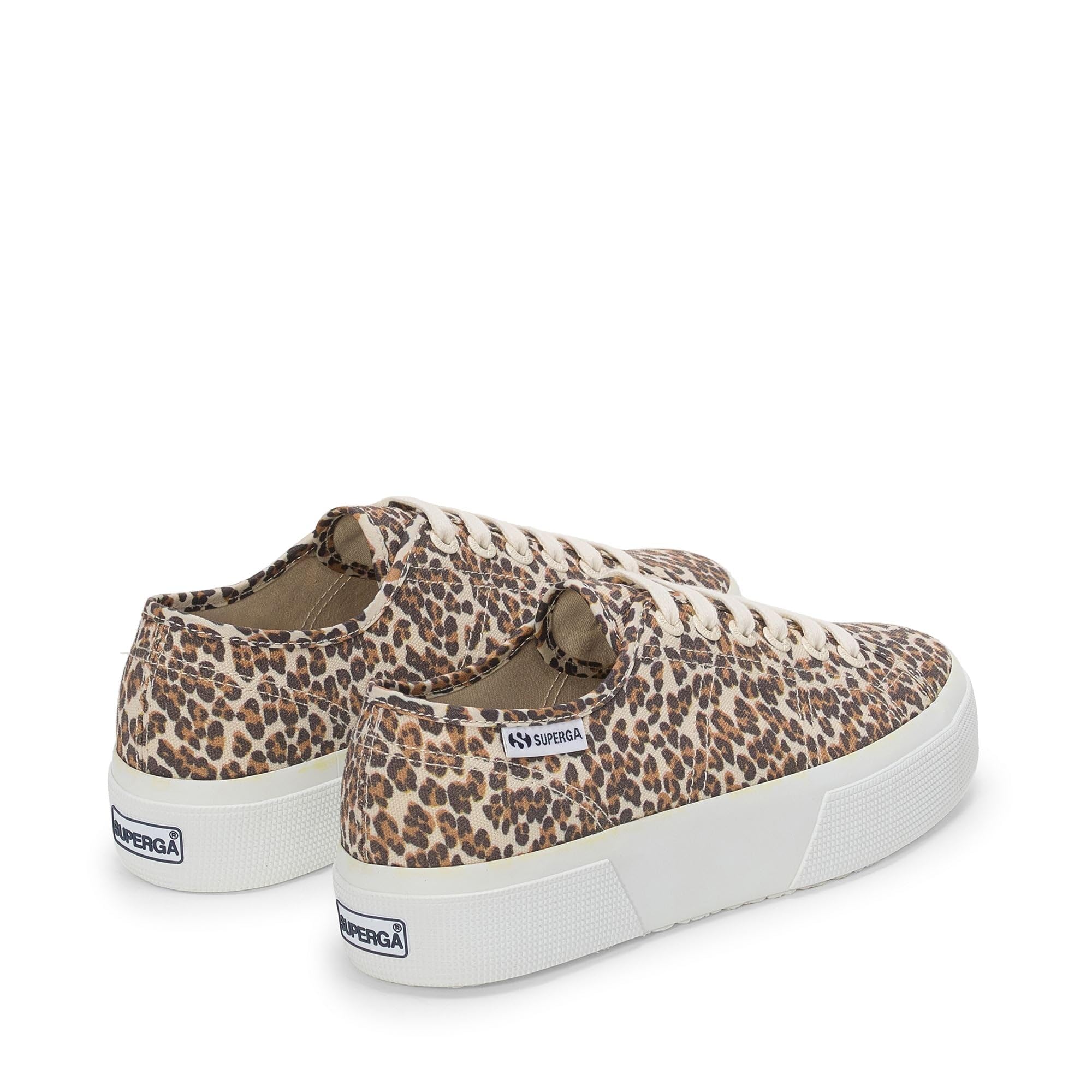 SUPERGA - Sneakers, Donna, Cotone, Casual, 3740 Platform Leopard Print Leggera