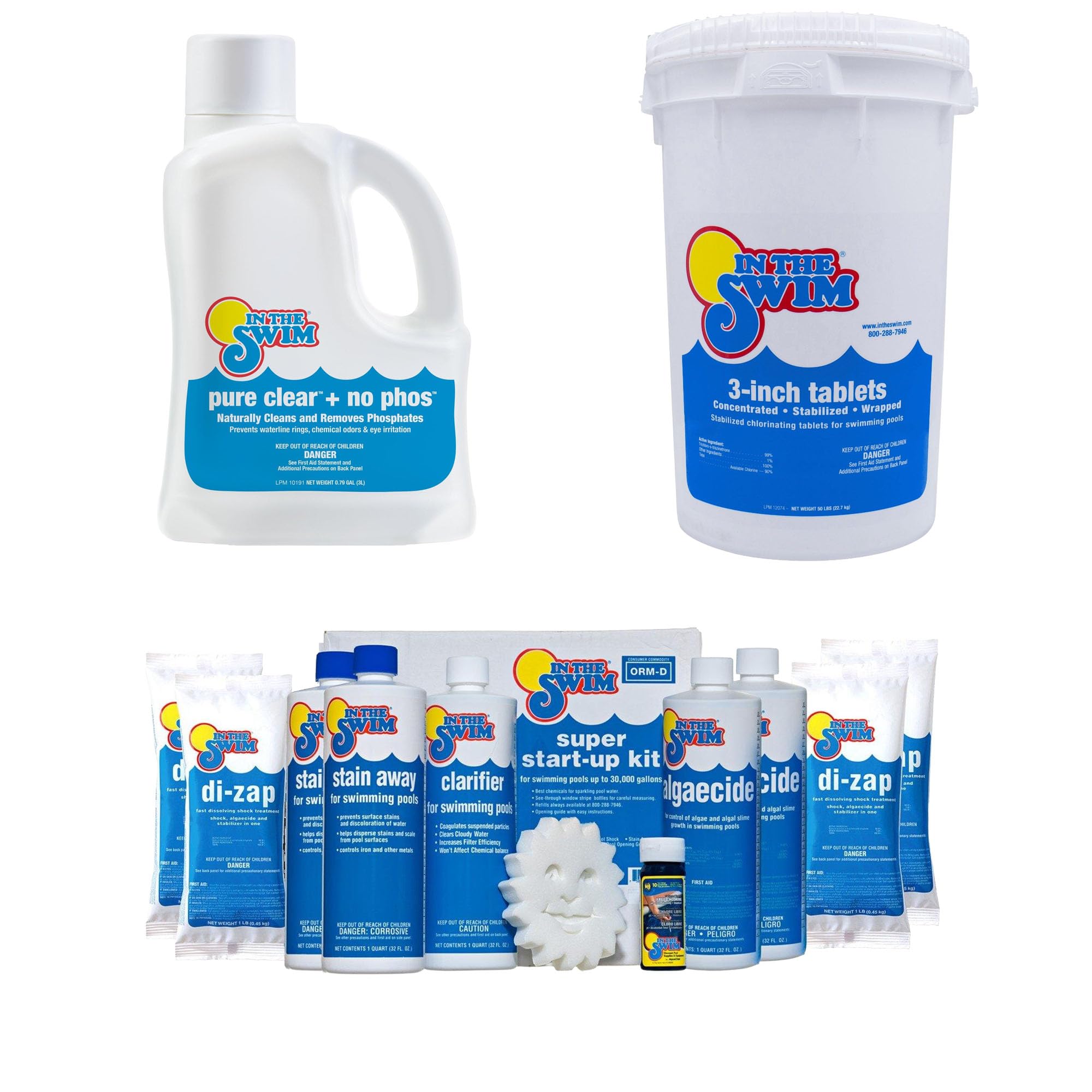 In The Swim Ultimate Opening Kit for In-Ground Pools and Chlorine Bundle