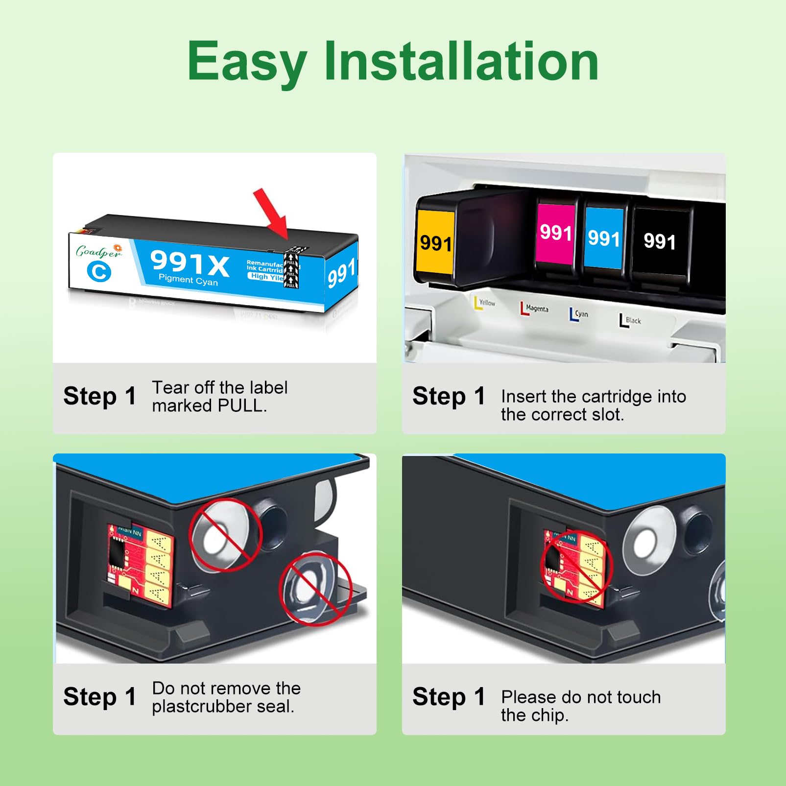 991XL 991X 510ML Cartuccia d'inchiostro per HP 991XL M0K02AE cartucce Compatibles per HP PageWide Pro MFP 772dn 750dw 777z 779dn 779dns 774dn 774dns (1 Nero)