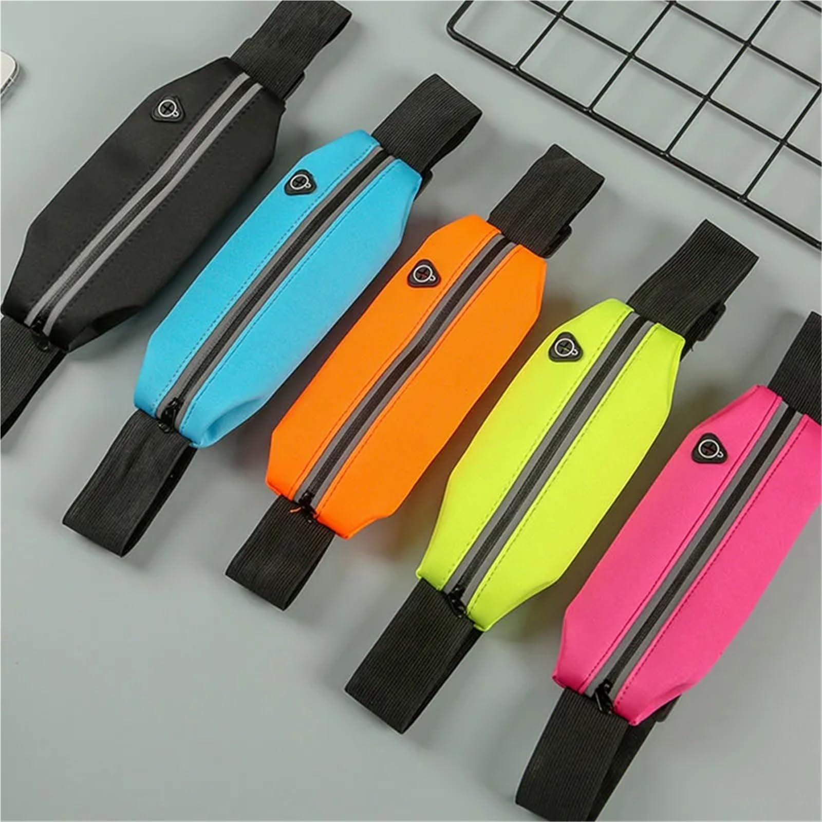 Laufen Radfahren Tasche Taille Gürtel wasserdichte Sport Fanny Pack Frauen Handy Fall Männer Gym Einstellbare Jogging Für Running(Orange)