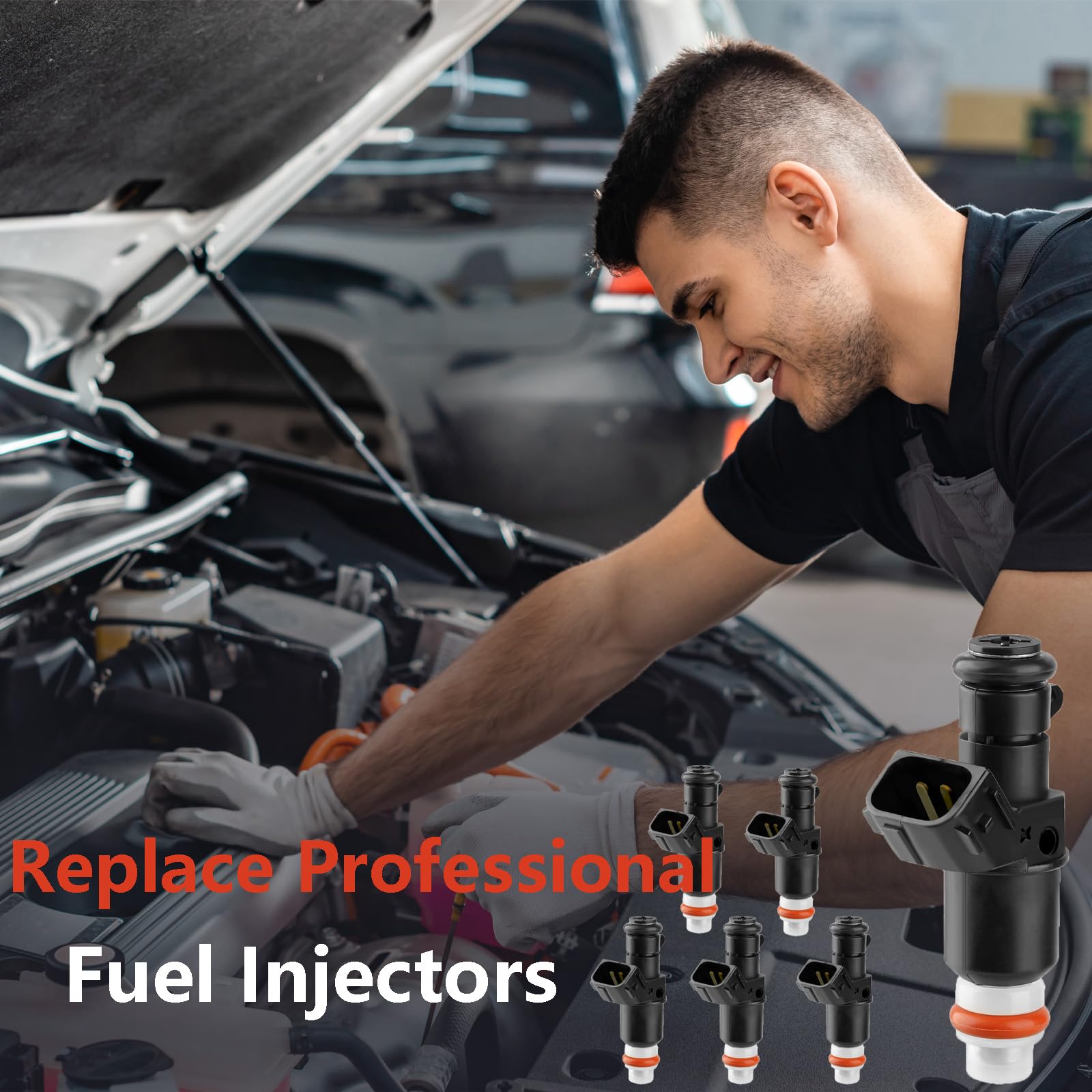 Liangchi Fuel Injectors 6 Holes Set of 6 for Honda Accord 2003