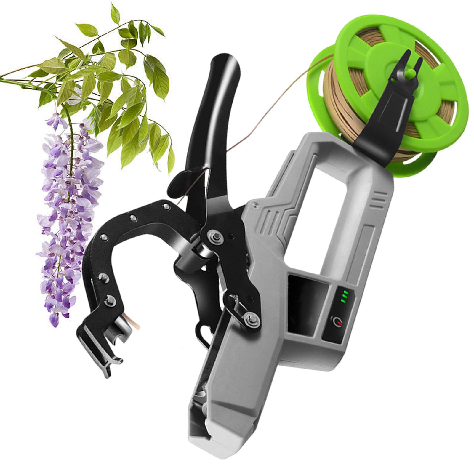 Herramienta EléCtrica Recargable para Atar ViñAs De JardíN, PortáTil, Puntas De Potencia Restantes, MáQuina EléCtrica Comercial para Atar ViñAs, PortáTil