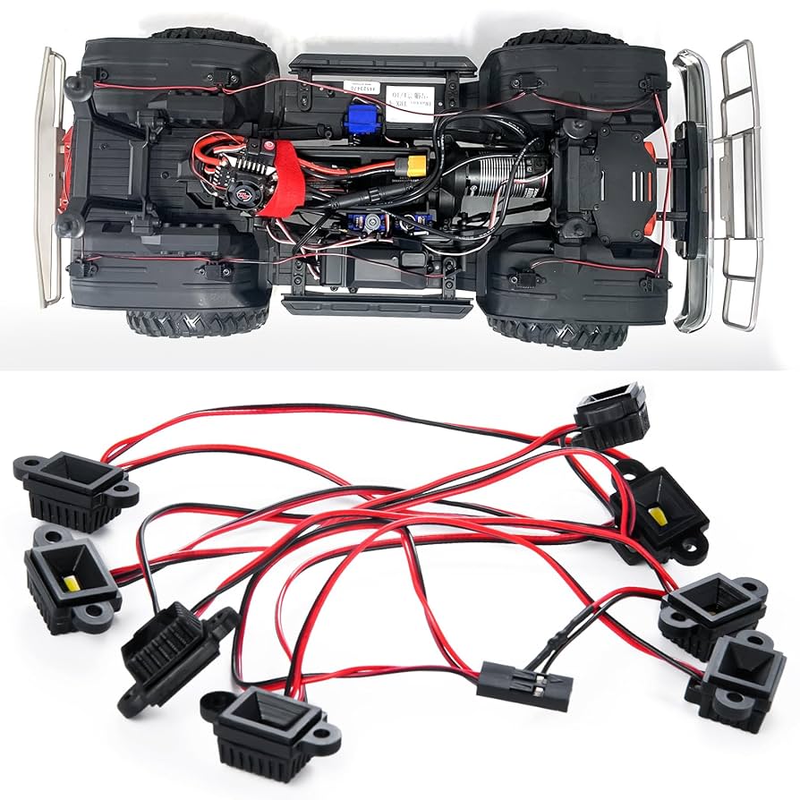 Amazon | TRZX RC LED ロック ライト キット シャーシ ライト 1