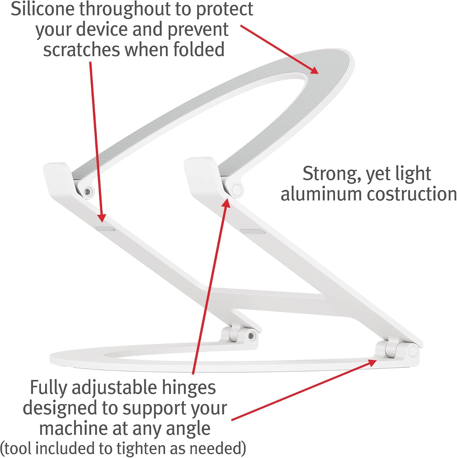 Twelve South HoverBar Duo (2nd Gen) for iPad/iPad Pro/Tablets Curve Flex | Ergonomic Height & Angle Adjustable Aluminum Laptop/MacBook Stand/Riser