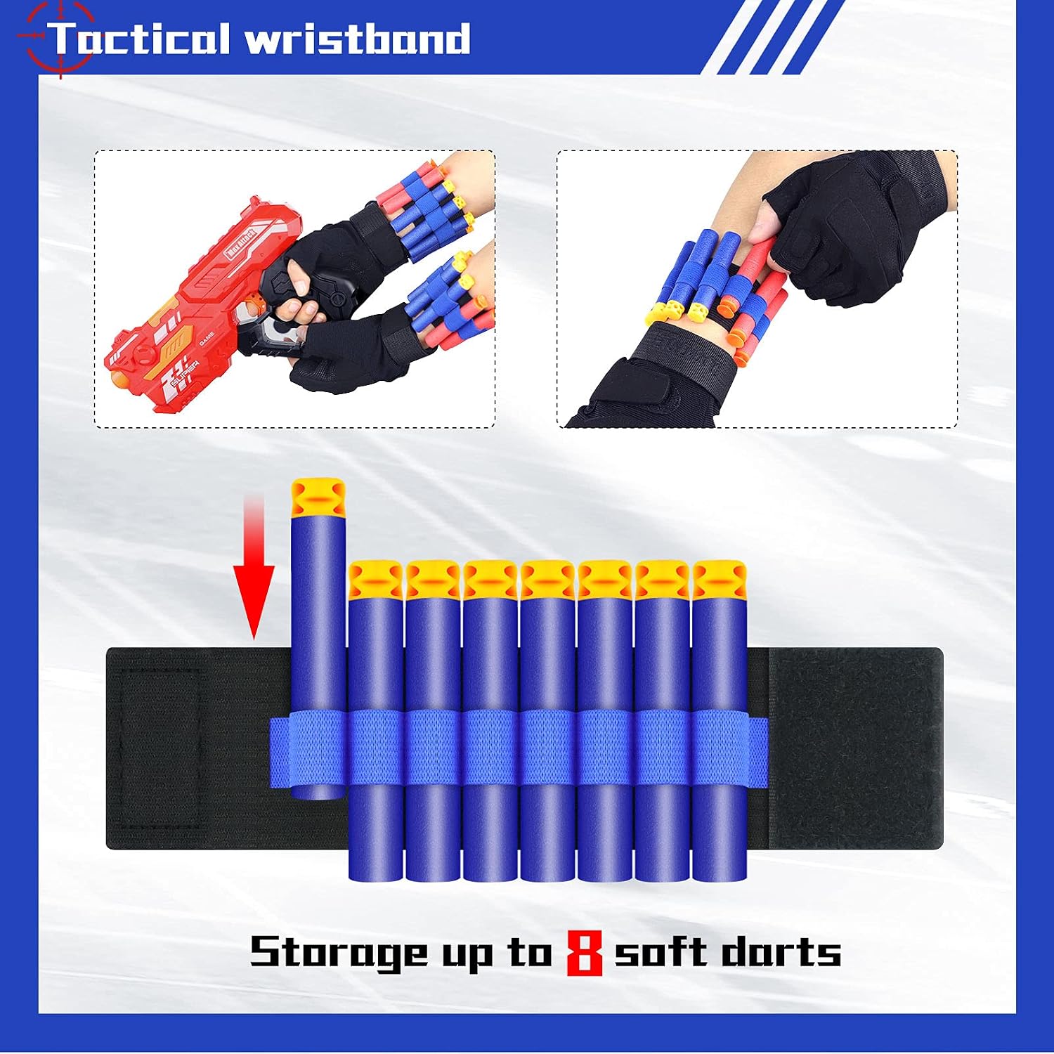 POKONBOY 2 Pack Blaster Toy Guns, Foam Dart Blaster Compatible with Nerf Guns with 2 Wristbands and 80 Pcs Soft Foam Darts Christmas Birthday Gift for 6+ Years Boys Girls Teens